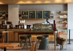 Modern cafe with gourmet pastries