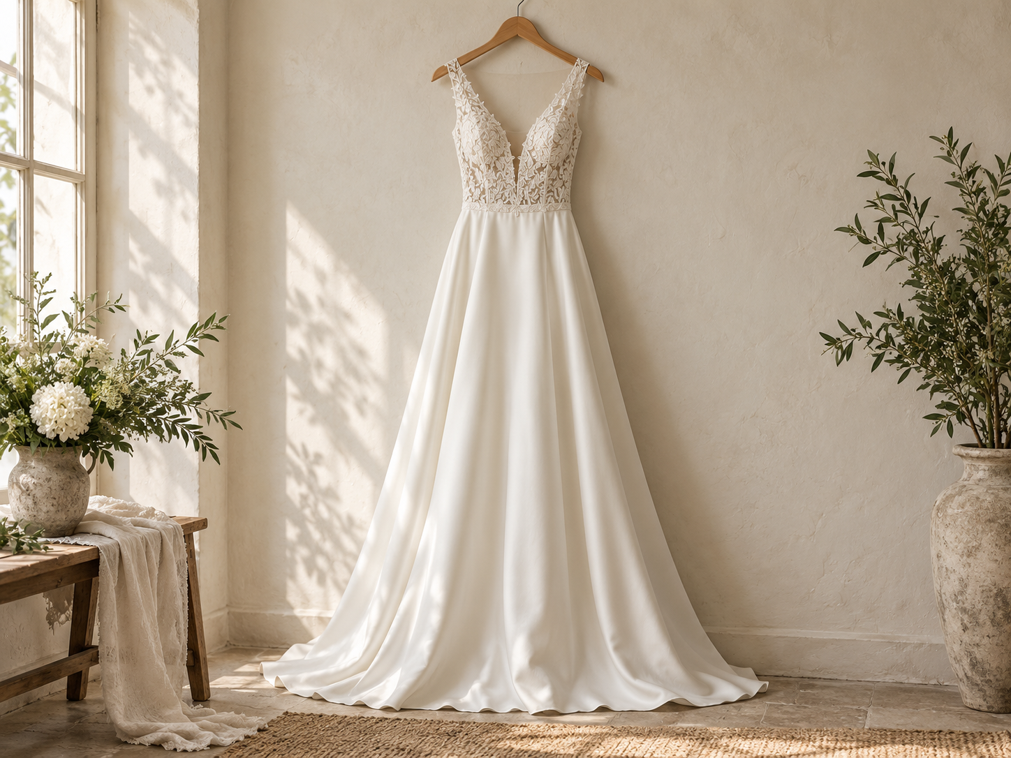 Poročna obleka Ivory, št. 38 — TESTNI OGLAS